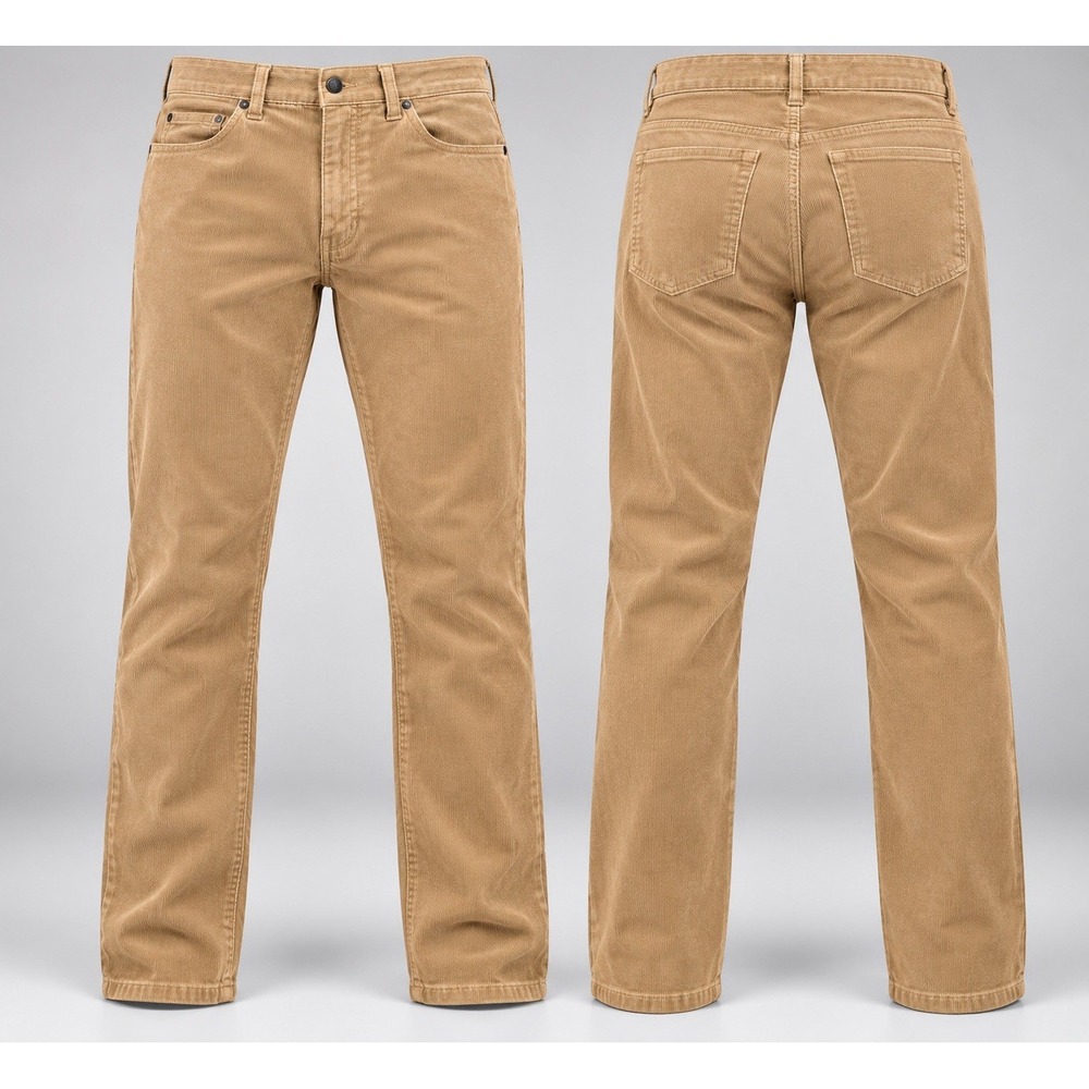 Talbots pants Womens 2px26 high rise straight leg Corduroy beige